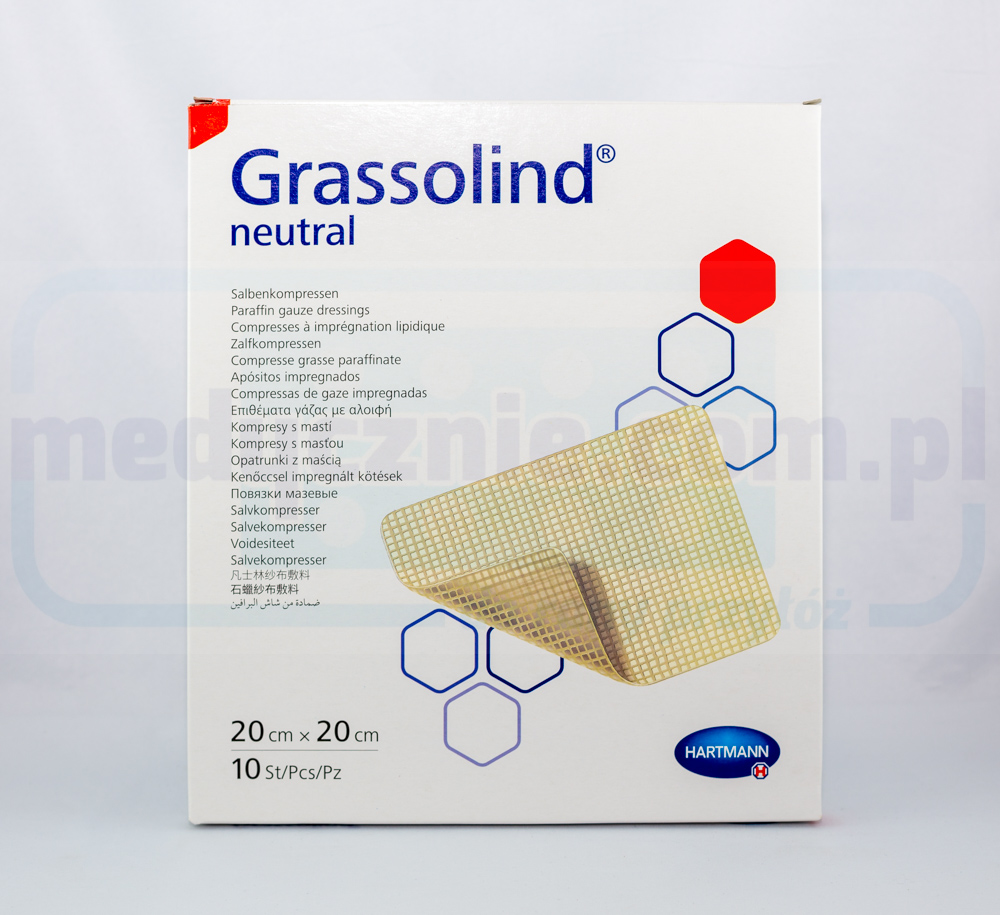 Grassolind 20*20cm Brandwunde Verband 1pc